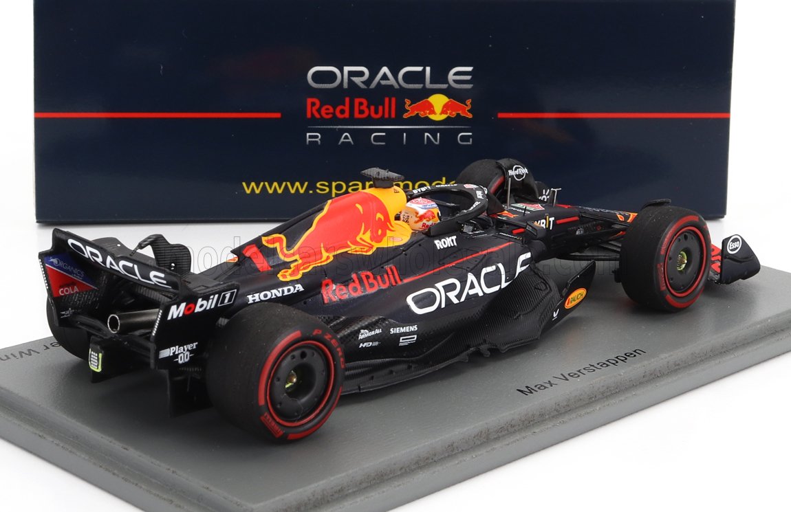 RED BULL | F1 RB19 TEAM ORACLE RED BULL RACING CHAMPION DU MONDE N 1 (40ème VICTOIRE EN CARRIERE) VAINQUEUR GP D'ESPAGNE 2023 MAX VERSTAPPEN