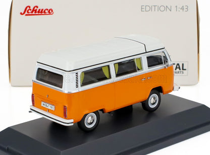 VOLKSWAGEN - CAMPING-CAR T2b 1962 - ORANGE ET BLANC - Vroomi