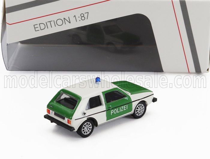VOLKSWAGEN - GOLF MKI POLIZEI 1974 - VERT BLANC - Vroomi