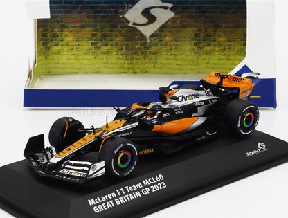McLAREN - F1 MCL60 ÉQUIPE McLAREN N° 81 4e GP DE GRANDE-BRETAGNE 2023 OSCAR PIASTRI - ORANGE NOIR - Vroomi