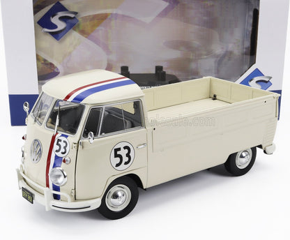 VOLKSWAGEN - T1b PICK-UP N 53 (HERBIE) 1950 - BEIGE - Vroomi