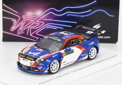 Modèle réduit Alpine Rally RGT CHL Sport bleu, rouge et blanc, Rallye Monte-Carlo 2024, disponible sur Vroomi
