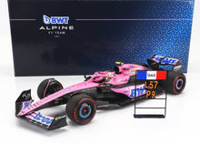 ALPINE - F1 A523 TEAM BWT ALPINE N 10 9ème BAHRAIN GP AVEC PIT BOARD 2023 PIERRE GASLY - PINK BLACK BLUE