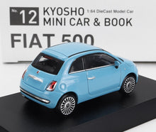 FIAT - NUOVA 500 2007 WITH BOOK - CON LIBRO - LIGHT BLUE