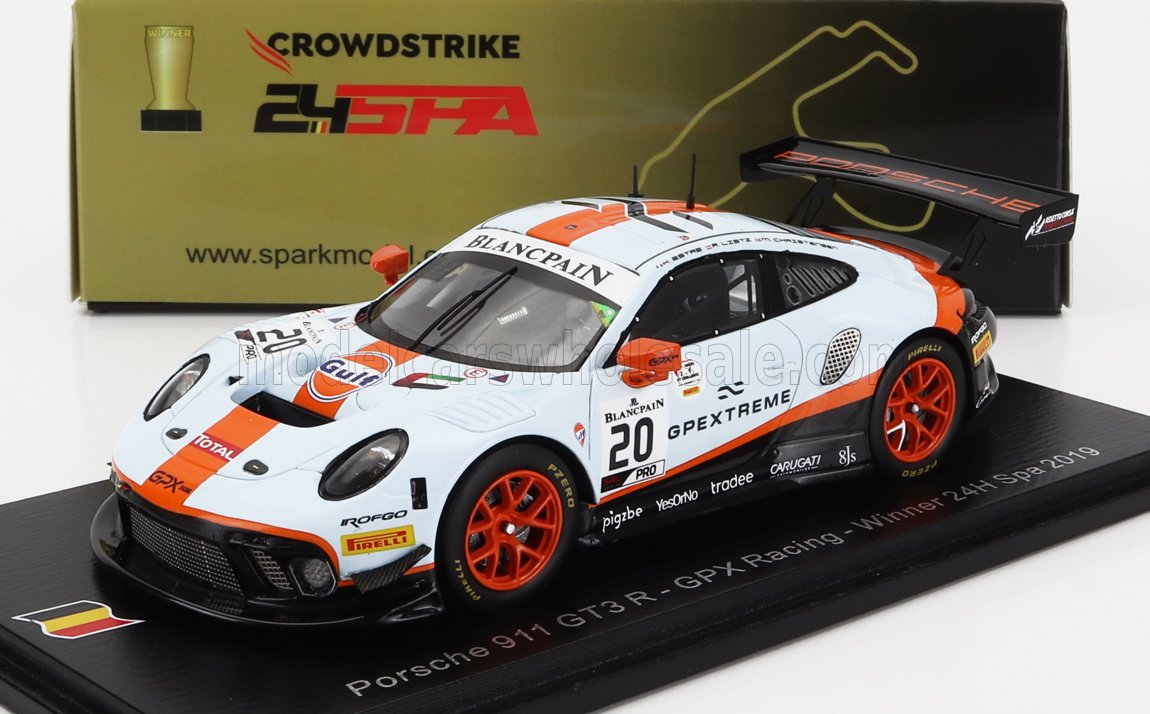 PORSCHE | 911 991 GT3 R 4.0L FLAT-6 TEAM GPX RACING N 20 WINNER 24h SPA 2019 RICHARD LIETZ - MICHAEL CHRISTENSEN - KEVIN ESTRE