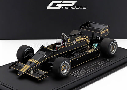 LOTUS - F1  93T RENAULT N 11 GP DE MONACO (avec figurine de pilote) 1983 ELIO DE ANGELIS - BLACK GOLD