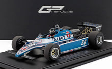 LIGIER - F1 JS17 N 26 6th DETROIT USA GP (avec figurine pilote) 1982 JACQUES LAFFITE - BLEU CLAIR