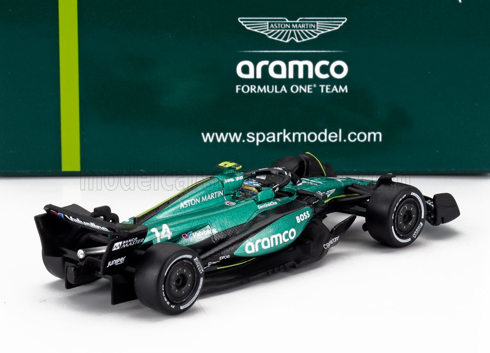 ASTON MARTIN - F1 AMR24 TEAM ARAMCO COGNIZANT N 14 SAISON 2024 FERNANDO ALONSO - VERT NOIR - Vroomi