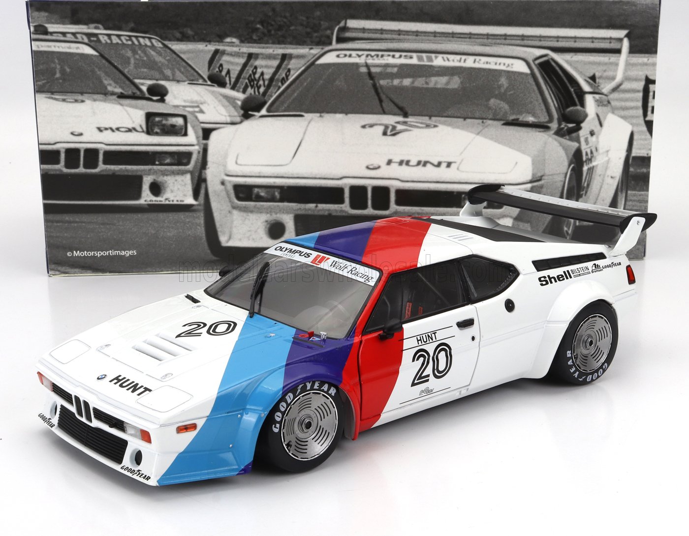 BMW - M1 M88 3.5L TEAM BMW MOTORSPORT N 20 PROCAR SERIES 1979 JAMES HUNT - BLANC BLEU ROUGE