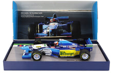BENETTON - F1 B195 TEAM MILD SEVEN RENAULT N 1 CHAMPION DU MONDE VAINQUEUR PACIFIC GP 1995 MICHAEL SCHUMACHER - BLEU JAUNE