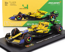 McLAREN | F1 MCL38 TEAM MCLAREN N 4 4th MONACO GP (SENNA 30th ANNIVERSARY) 2024 LANDO NORRIS - WITH PILOT AND SHOWCASE