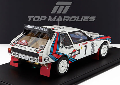 LANCIA - DELTA S4 TEAM MARTINI RACING (version nuit) N 7 VAINQUEUR DU RALLYE DE MONTECARLO 1986 HENRI TOIVONEN - SERGIO CRESTO - BLANC BLEU ROUGE