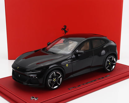 FERRARI - SUV PUROSANGUE 2022 - AVEC VITRINE - NERO PUROSANGUE - NOIR MÉTALLISÉ