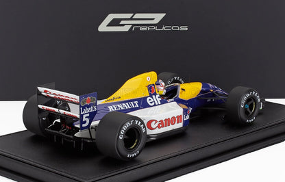 Modèle réduit de la voiture de Formule 1 Williams Renault aux couleurs de Canon et Labatt's, disponible sur Vroomi.
