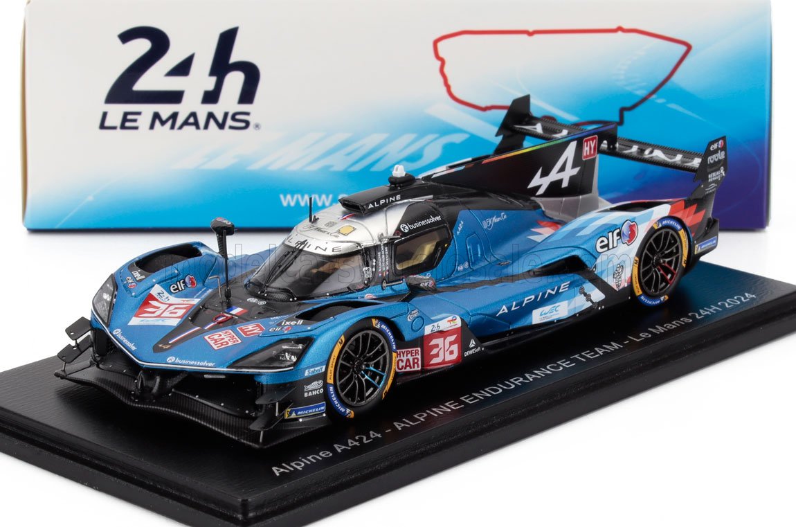 ALPINE - A424 V634 3.4L V6 TURBO TEAM ALPINE ENDURANCE N 36 24h LE MANS 2024 MICK SCHUMACHER - NICOLAS LAPIERRE - MATTHIEU VAXIVIERE - BLUE BLACK WHITE