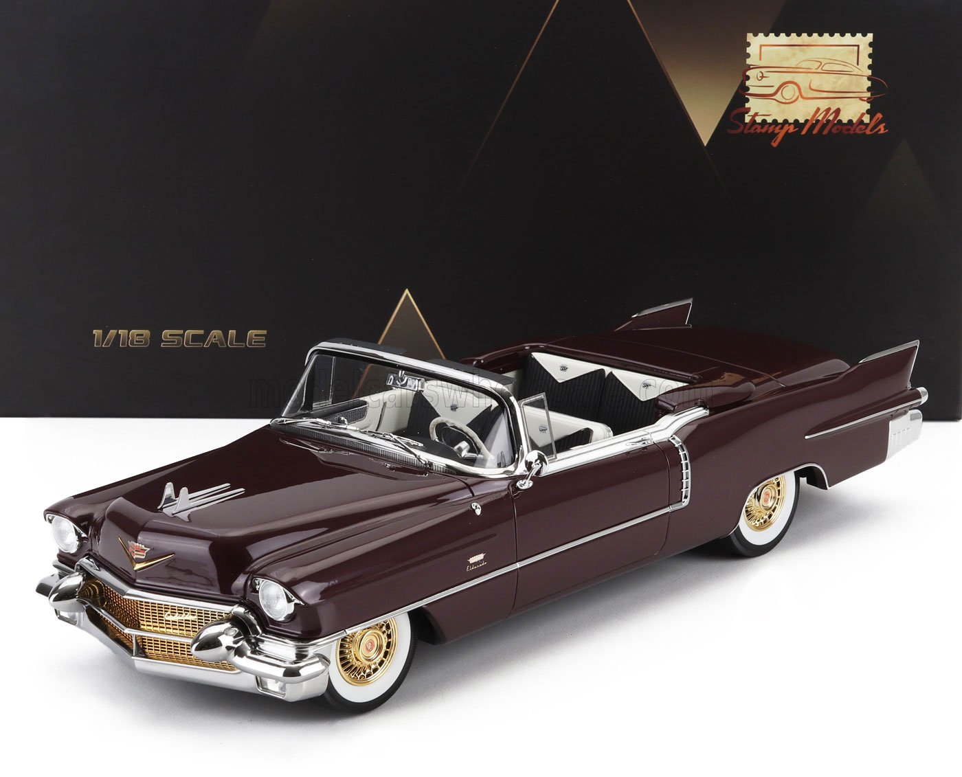 CADILLAC - ELDORADO BIARRITZ CABRIOLET OPEN 1956 - CHANTILLY - Vroomi