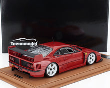 FERRARI | F40 LM VERSION PRESSE 1996 - JANTES BLANCHES - CON VETRINA - AVEC VITRINE