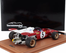 FERRARI | F1 312B2 N 5 GERMAN GP (avec figurine pilote) 1971 MARIO ANDRETTI - CON VETRINA - WITH SHOWCASE