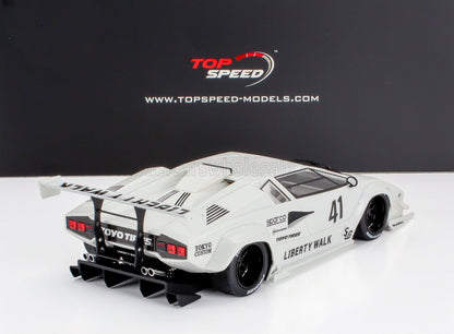 LAMBORGHINI - COUNTACH N 41 STYLE JDM LB WORKS AUTO SALON TOKYO 2024 - BLANC - Vroomi