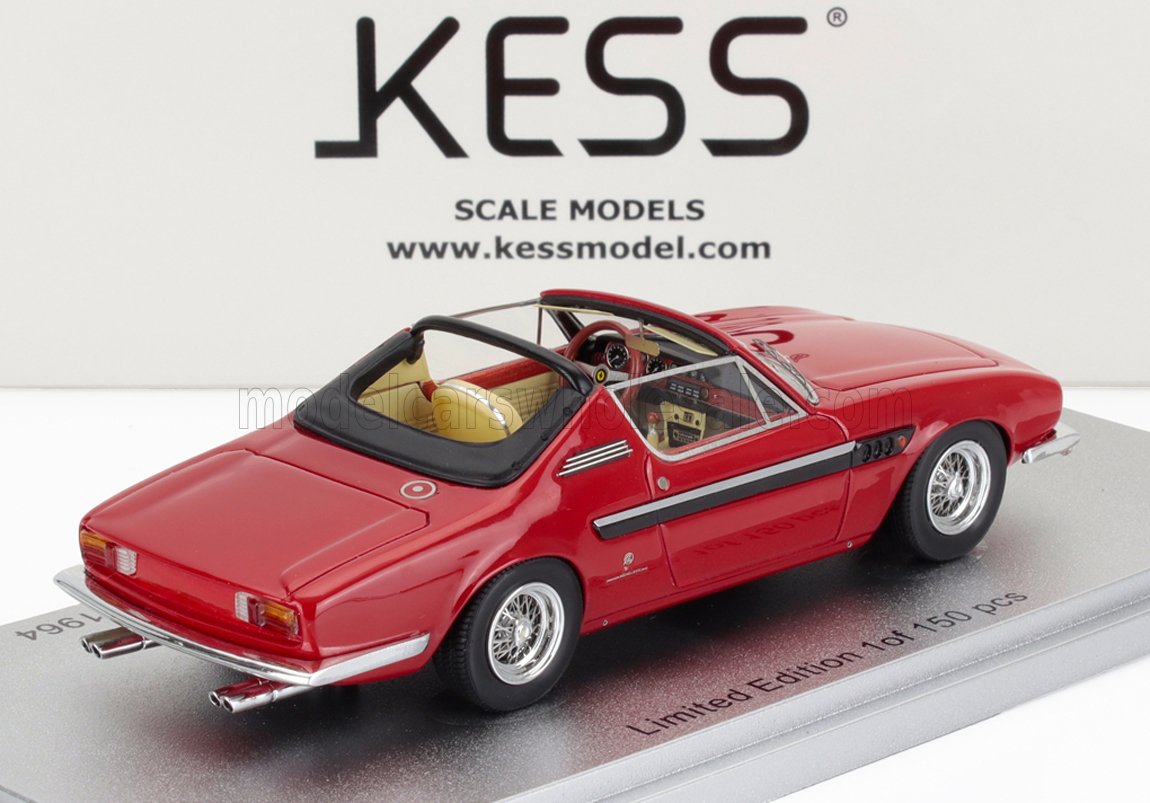 FERRARI - 330 GT 2+2 sn.6109 MICHELOTTI CABRIOLET OPEN 1964 - RED BLACK - Vroomi