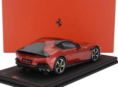 FERRARI - COUPÉ 12 CYLINDRES V12 830 ch 2024 - AVEC VITRINE - ROSSO IMOLA - ROUGE MÉTALLISÉ