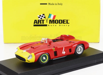 FERRARI - 290MM SPIDER s/n0626 N 4 ROUEN GP 1956 ALFONSO DE PORTAGO - RED YELLOW
