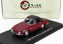 Modèle réduit Maroon 1963 OSCA 1600 GT Cabriolet par Fissore sur socle noir, proposé par Esval Models disponible sur Vroomi.