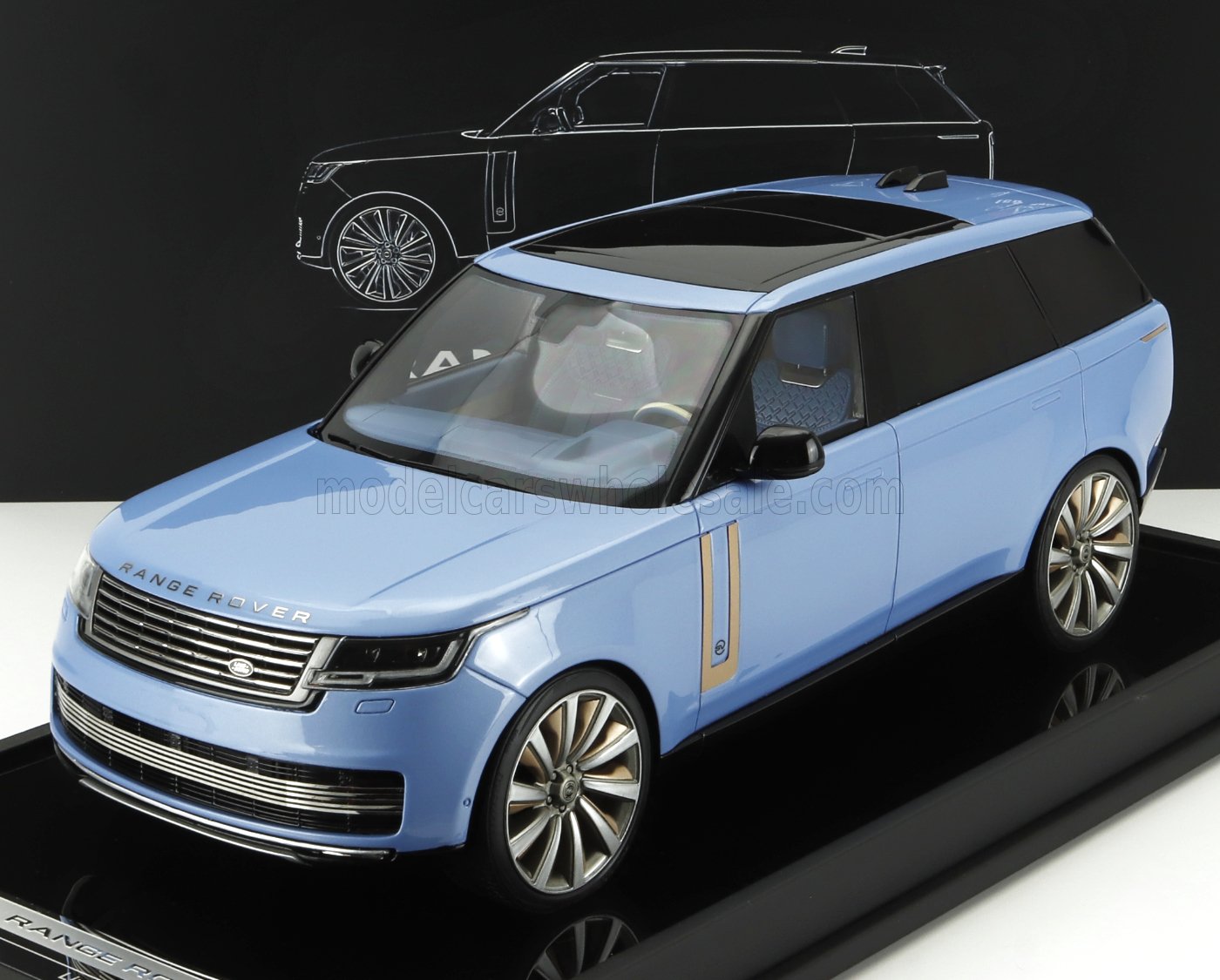 LAND ROVER - RANGE ROVER SV AUTOBIOGRAPHY 2022 - BLEU CLAIR