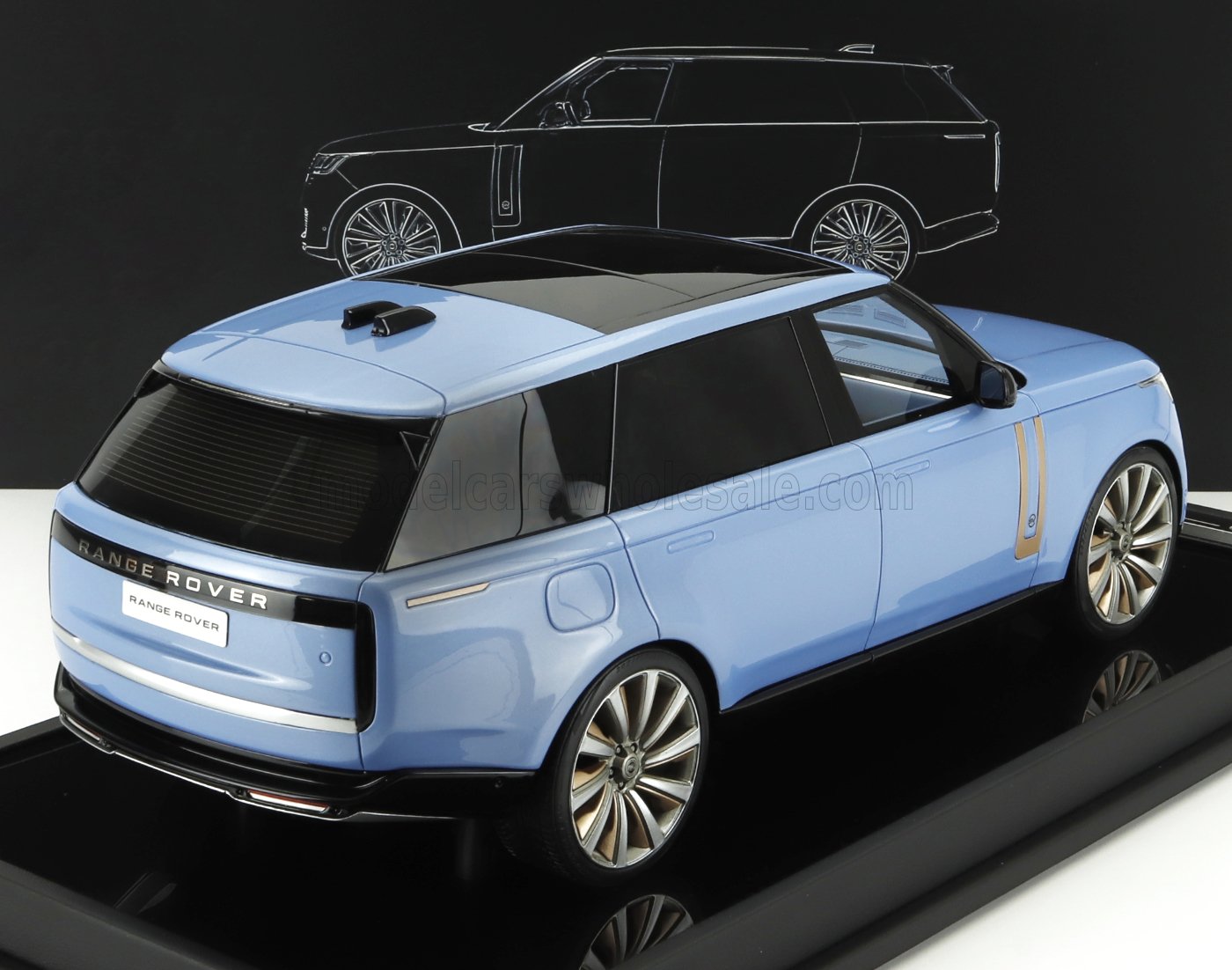 LAND ROVER - RANGE ROVER SV AUTOBIOGRAPHY 2022 - BLEU CLAIR
