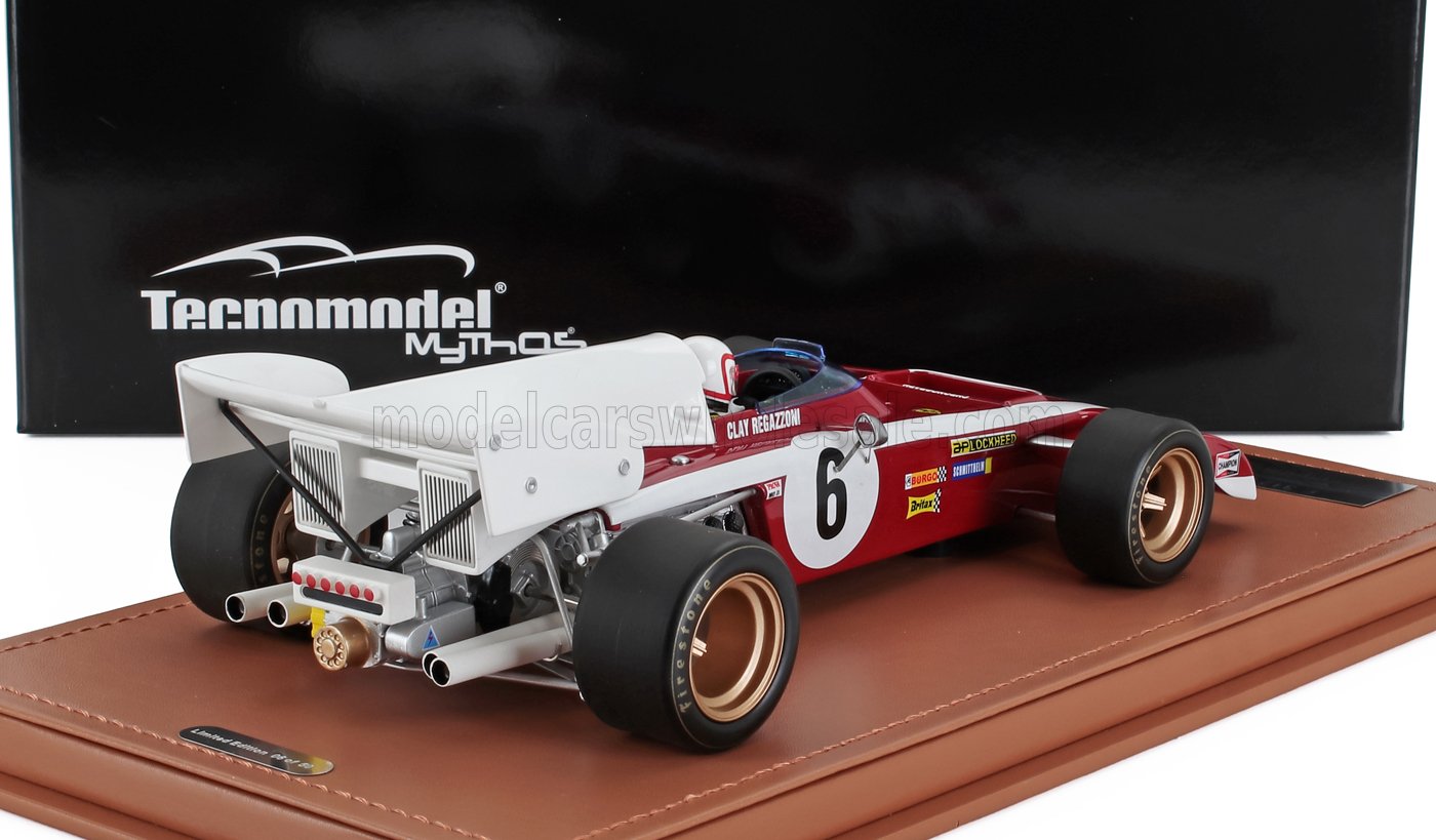 FERRARI - F1 312B2 N 6 SOUTH AFRICAN GP (avec figurine pilote) 1971 CLAY REGAZZONI - ROUGE BLANC