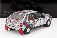 LANCIA - DELTA HF INTEGRALE 4WD TEAM MARTINI RACING (night version) N 3 WINNER RALLY MONTECARLO 1988 BRUNO SABY - JEAN FRANCOIS FAUCHILLE - WHITE BLUE RED