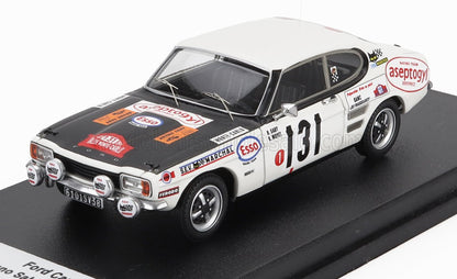 FORD ENGLAND - CAPRI 2300 (night version) N 131 RALLY MONTECARLO 1971 BRUNO SABY - BERNARD MOYET - WHITE BLACK