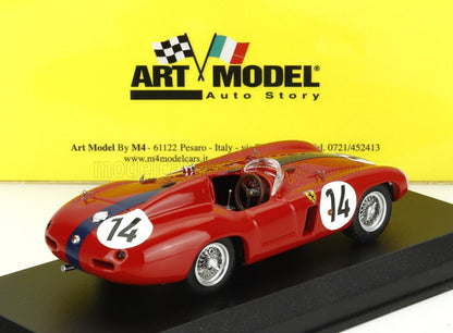 FERRARI - 750 MONZA 3.0L SPIDER N 14 TEAM MIKE SPARKEN 24h LE MANS 1955  MASTEN GREGORY - MICHEL POBEJERSKY (MIKE SPARKEN) - RED BLUE