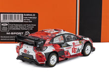 1:43 Ford Puma Rally1 #22 modèle réduit avec livrée rouge et blanche, disponible chez Vroomi pour les collectionneurs