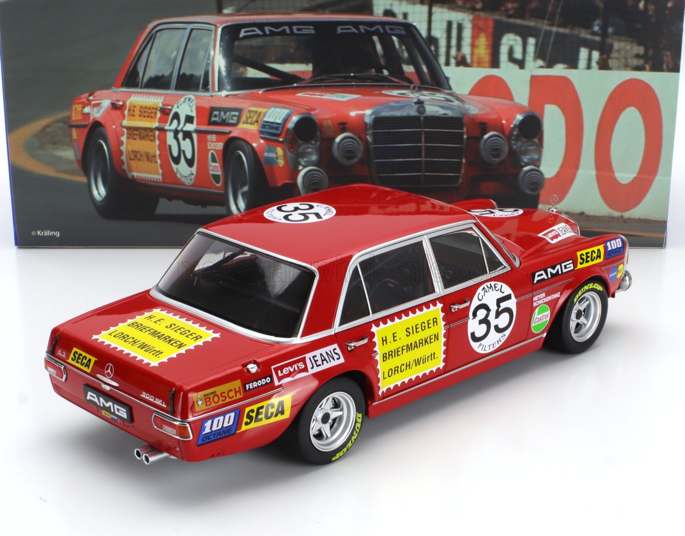 MERCEDES BENZ | 300 SEL 6.8 TEAM MERCEDES AMG N 35 2ème 24h SPA FRANCORCHAMPS 1971 HANS HEYER - CLEMENS SCHICKENTANZ