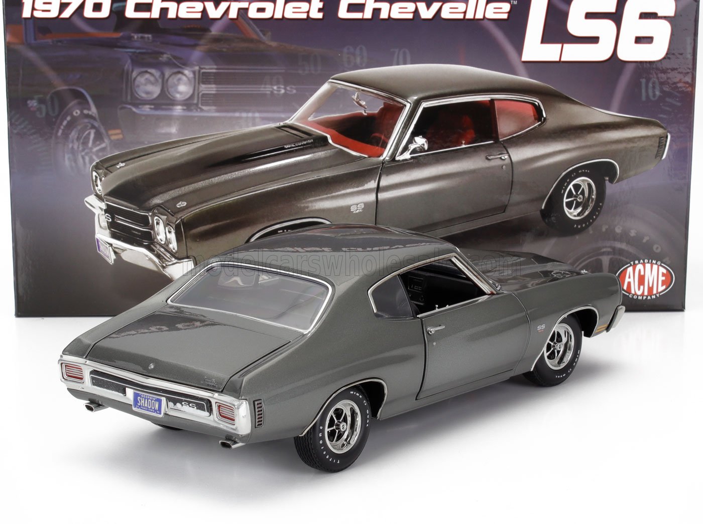 CHEVROLET - CHEVELLE LS6 COUPÉ 1970 - GRIS MÉTALLISÉ - Vroomi