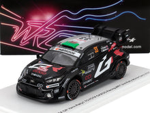 Modèle Toyota GR Yaris Rally à l'échelle 1/43 par Toyota Gazoo Racing WRT avec la marque Hankook, disponible via Vroomi