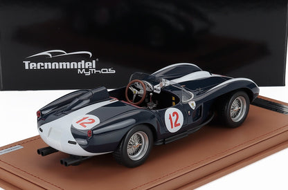 FERRARI - 250TR 3,0 L V12 PONTOON FENDER TESTAROSSA SPIDER TEAM ASKOLIN N 12 3e ELAINTARHANAJO RACE 1958 CURT LINCOLN - BLEU BLANC