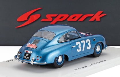 PORSCHE - 356A 1500 COUPÉ N 373 RALLYE DE MONTECARLO 1955 ALBERTO GRACA - JOAQUIM FILIPE NOGUEIRA - BLEU MÉTALLISÉ, Vroomi, 
