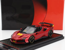 FERRARI | SF90 XX STRADALE SPIDER 2024 | ROSSO PORTOFINO - MET YELLOW BLACK