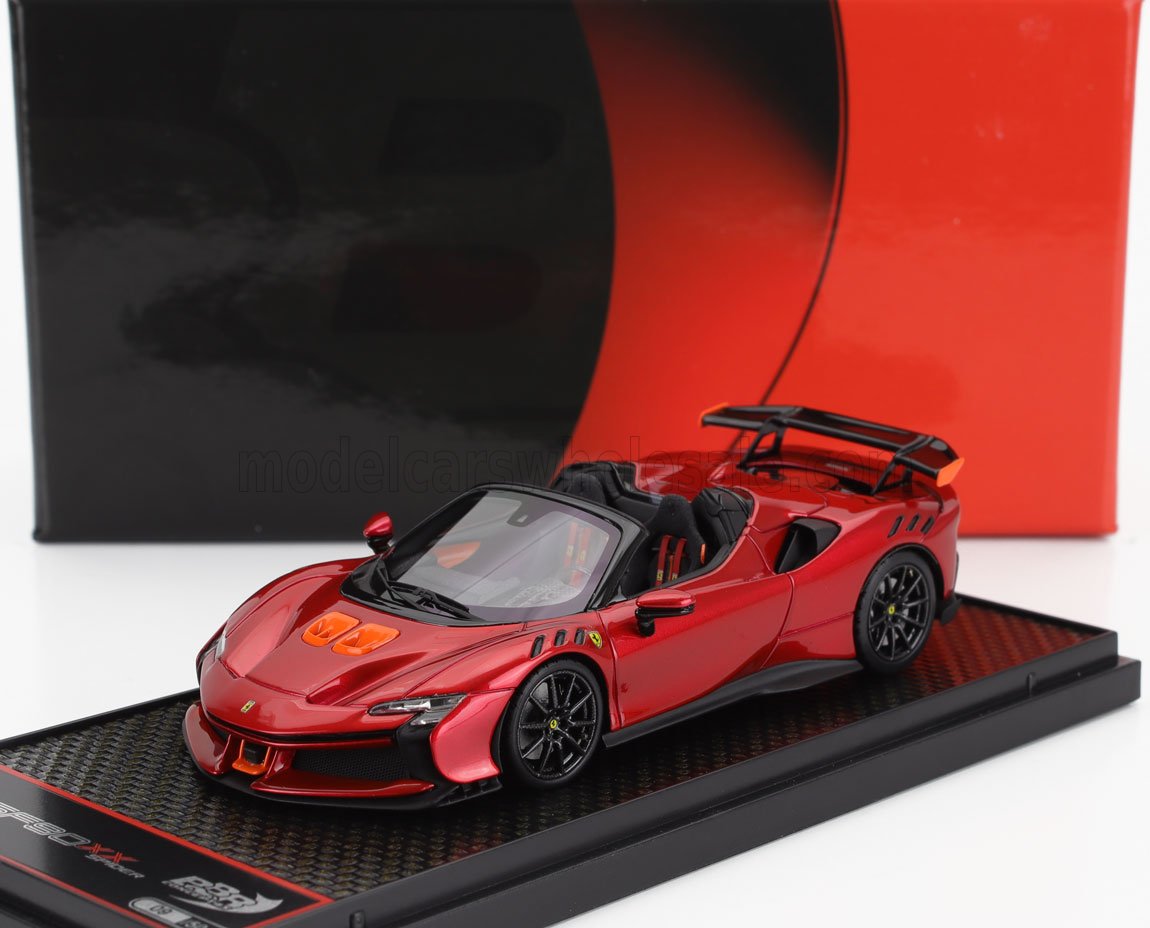 FERRARI | SF90 XX STRADALE SPIDER 2024 | ROSSO FUOCO - MET ORANGE BLACK