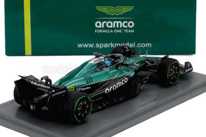 Modèle réduit Aston Martin Aramco Formula 1, échelle 1:18, disponible chez Vroomi pour les collectionneurs