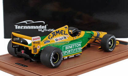 BENETTON - F1 B192 FORD N 19 BARCELLONA TEST CAR SEASON 1992 ALEX ZANARDI - YELLOW GREEN
