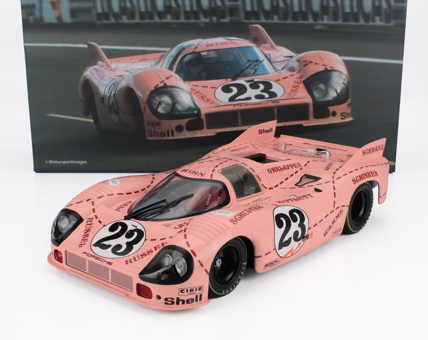 PORSCHE | 917/20 4.9L TEAM MARTINI INTERNATIONAL RACING PINK PIG N 23 24h LE MANS 1971 REINHOLD JOEST - WILLI KAUHSEN