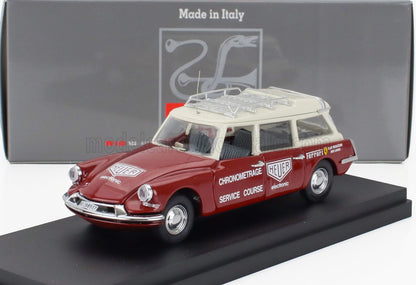 CITROEN - DS21 BREAK SW STATION WAGON FERRARI CHRONOMETRAGE SERVICE ASSISTANCE 1970 NIKI LAUDA - CLAY REGAZZONI - RED WHITE