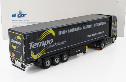 SCANIA - CAMION S500 TELONATO TEMPO TRANSPORTS 2018 - NOIR - Vroomi