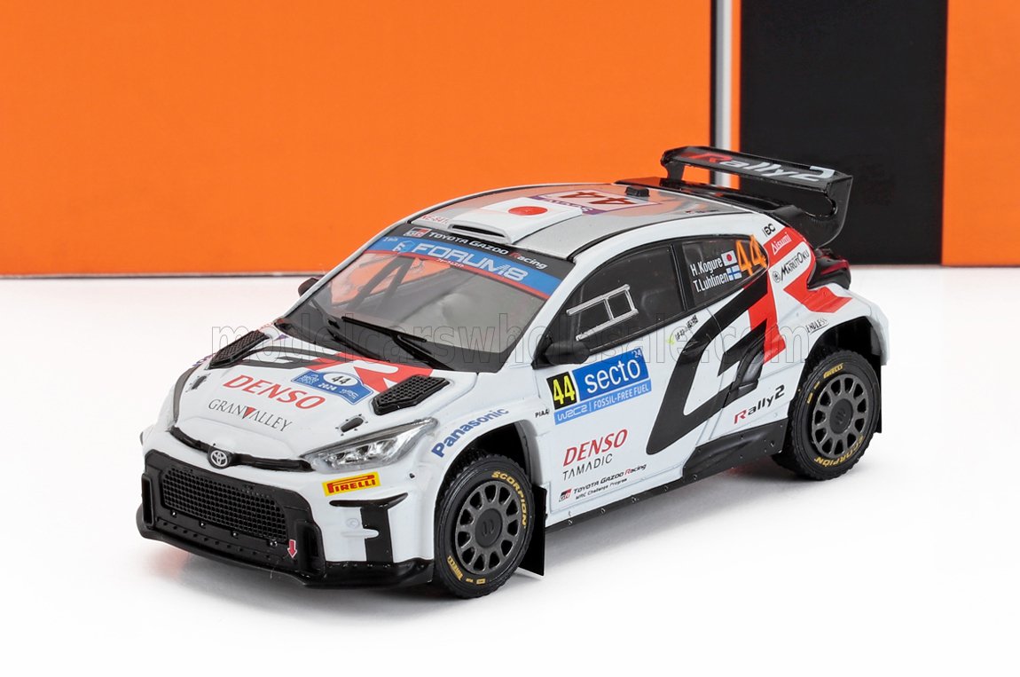 TOYOTA - YARIS GR RALLY1 TEAM TOYOTA GAZOO RACING WRT N 44 RALLYE FINLANDE 2024 HIKARU KOGURE - TOPI LUHTINEN - BLANC