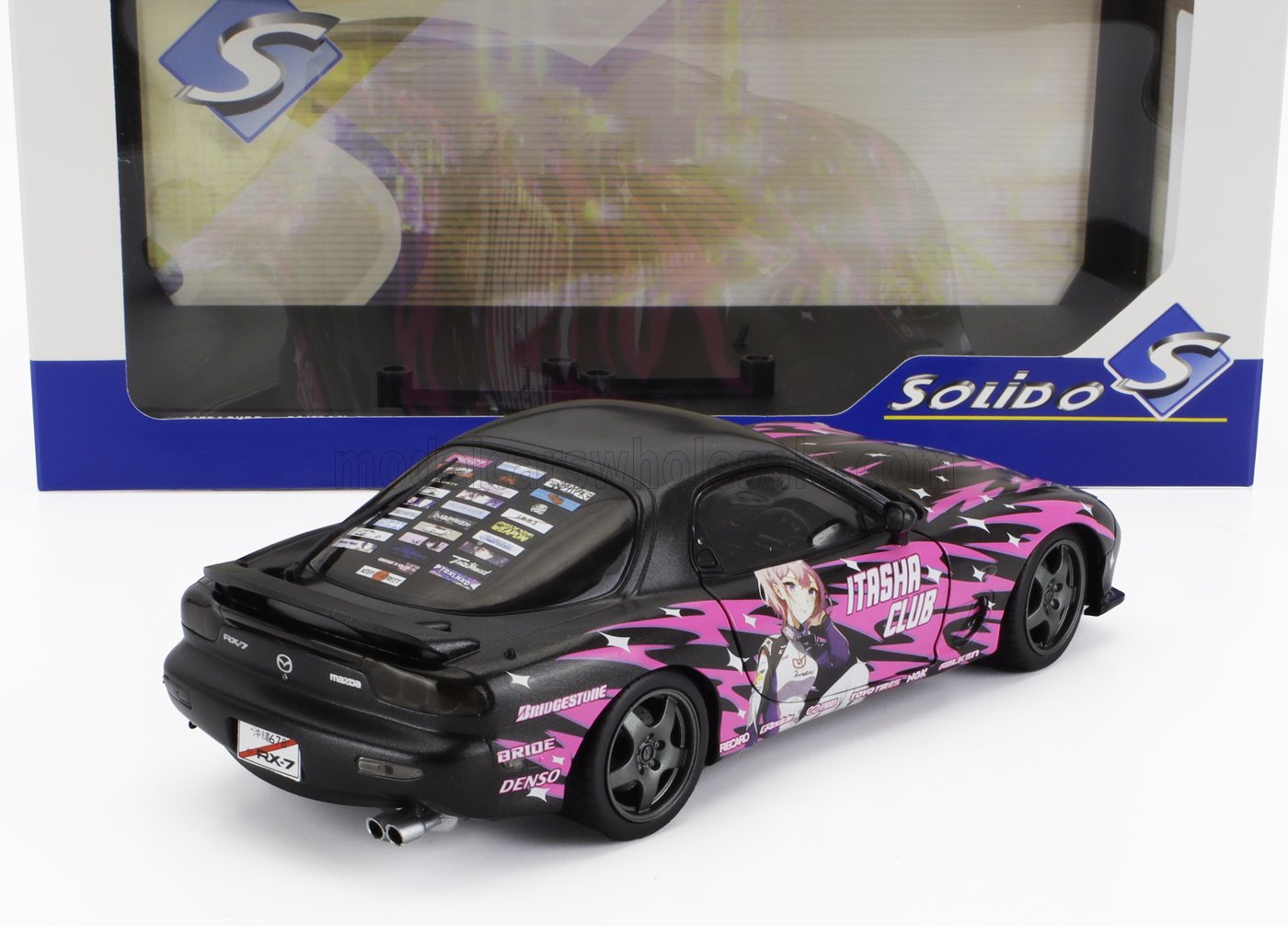 MAZDA - RX-7 (FD3RS) WORKS ITASHA CLUB COUPÉ 1999 - NOIR FUCSIA - Vroomi