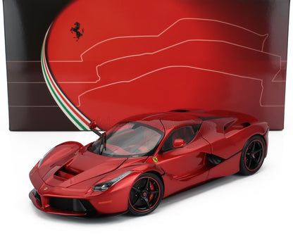 FERRARI - LAFERRARI 2013 - VOITURE PERSONNALISÉE UNIQUE LEWIS HAMILTON - ROUGE MÉTALLISÉ