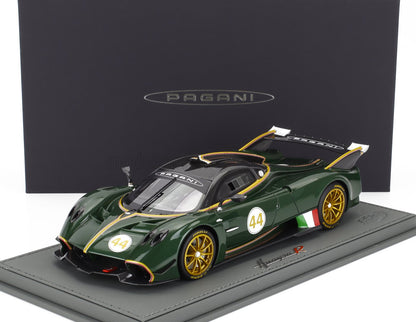 PAGANI - HUAYRA R N 44 RACING 2021 - AVEC VITRINE - VERDE SMERALDO - CARBONE VERT